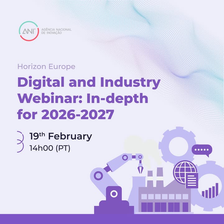 📢 Horizonte Europa: Webinar sobre o Programa de Trabalho 2026/2027 | Digital, Indústria e