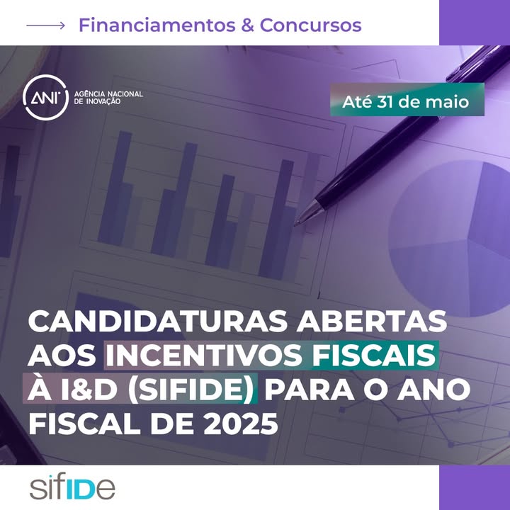 🔔 Candidaturas abertas ao Sistema de Incentivos Fiscais à I&D Empresarial (SIFIDE) 2025