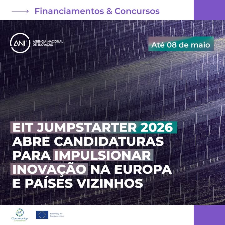 🚀 Candidaturas abertas para o EIT Jumpstarter 2026!