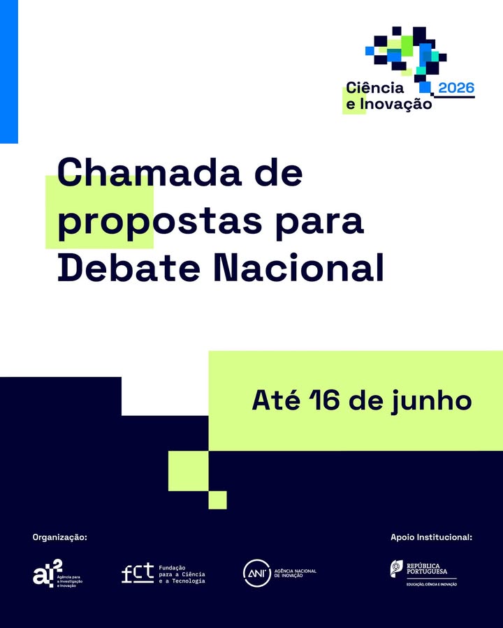 Está aberta a chamada para apresentação de propostas no âmbito das Sessões de Debate Nacional