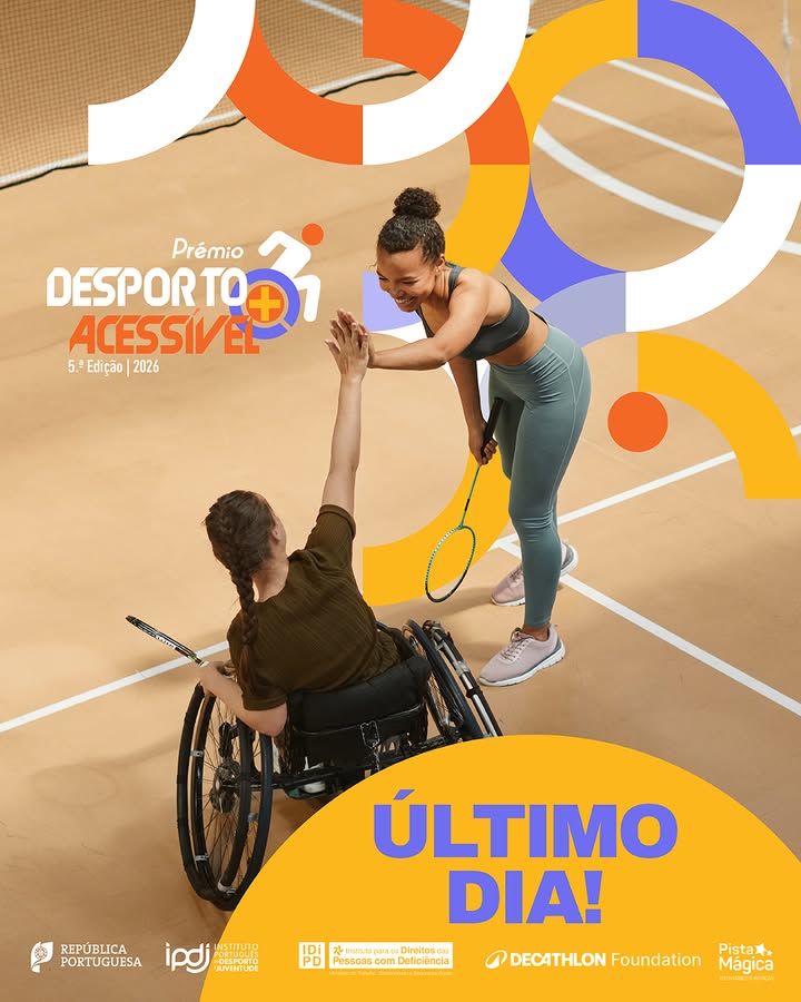 🏆 As candidaturas ao Desporto + Acessível terminam hoje!