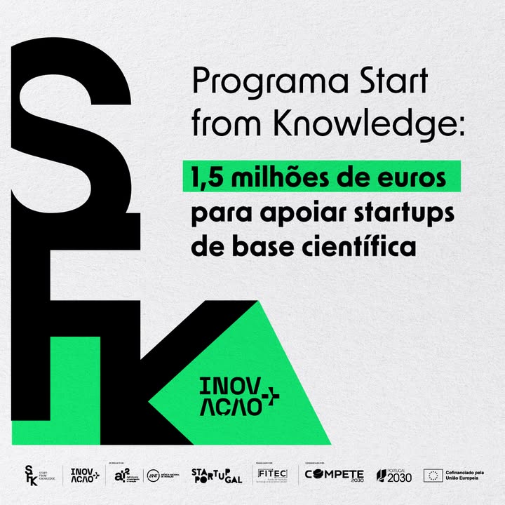 🚀 ANI e Startup Portugal lançam o programa Start from Knowledge, uma iniciativa que visa apoiar