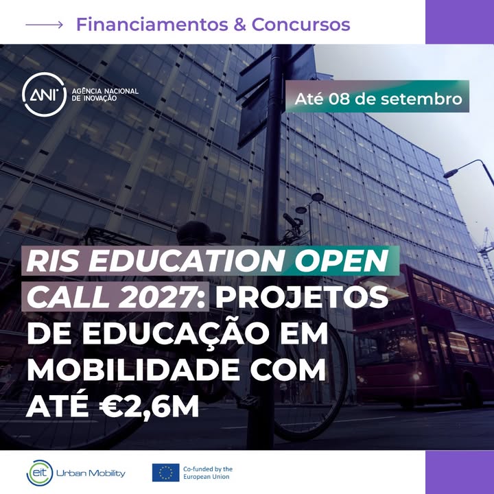 🚍 RIS Education Open Call 2027: EIT Urban Mobility financia projetos de educação em mobilidade
