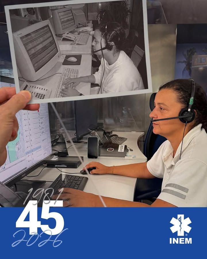 A Autoridade Nacional de Emergência e Proteção Civil (ANEPC) felicita o INEM pelo seu 45.º